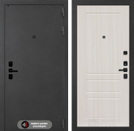 Дверь входная Лабиринт ACUSTIC 03 Сандал белый металлическая