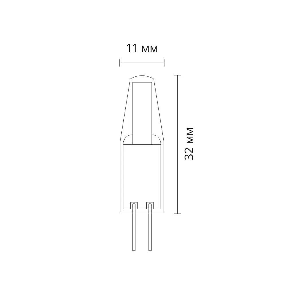 Светодиодная лампа Arte Lamp LUGO Капсульная 1.5W 150Lm 4000К G4