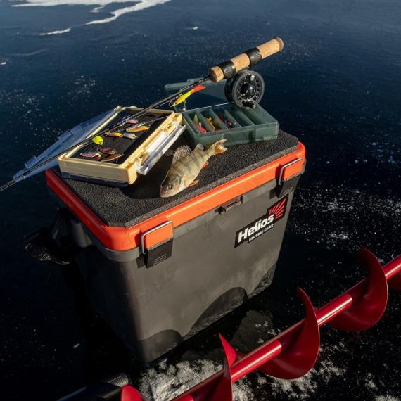Ящик рыболовный зимний односекционный серый/золото (HS-IB-19-GGo-1) Helios (0)