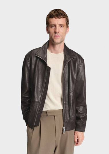 Куртка кожанная BOSS C-Mander