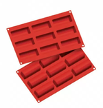 Форма силиконовая P.L. Proff Cuisine "Мини полено" 9 ячеек 85*32 мм, h 35 мм (30*17,5 см)