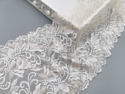 Эластичное кружево, шампань и жасмин, 21 см, (Арт: EK-2774), м