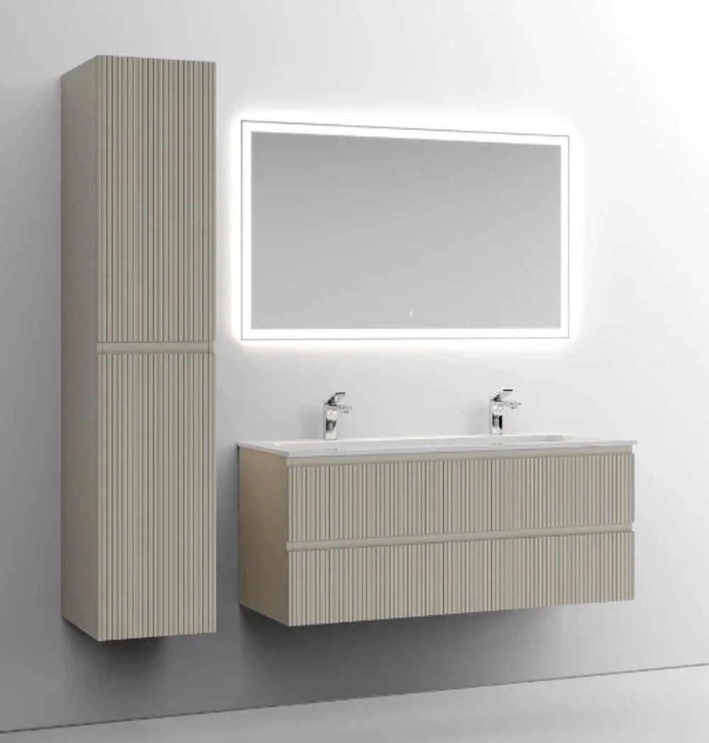 Тумба подвесная SANCOS Snob T 1195х445х500, c двумя ящиками оснащенными доводчиками, Beige Soft, арт.SNT120CE