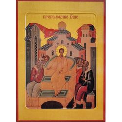Преполовение Господне. Икона на липовой доске