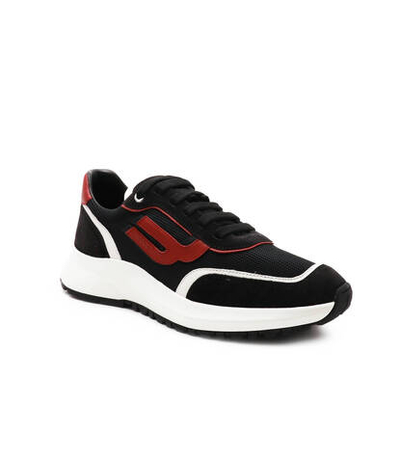 Кожаные кроссовки demmy-t Bally - черный(MSK145)