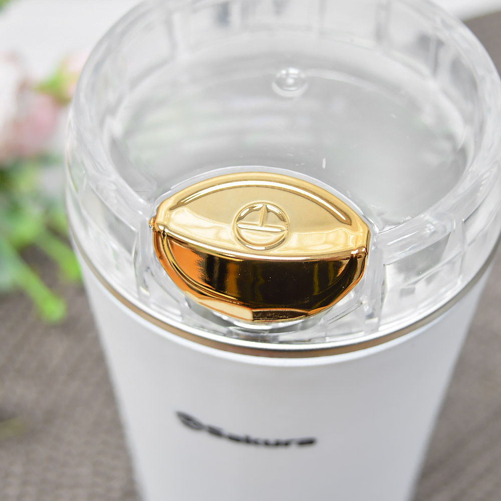 Кофемолка электрическая на 100г кофе 200Вт, SA-6178W белая