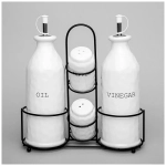 Набор емкостей для масла/уксуса и специй коллекция kitchen на подставке 5 пр. 8*20,5 см /