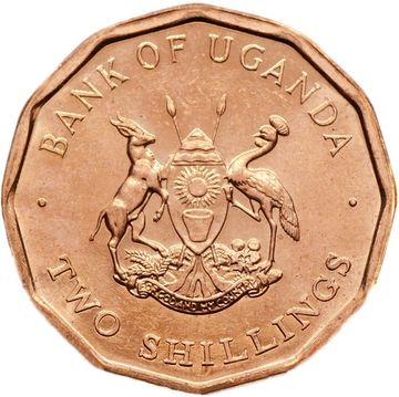 2 шиллинга 1987 Уганда