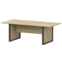 Стол для заседаний НТМ-200.90 Баттл Рок/Антрацит 2000x900x750 Аргентум-М