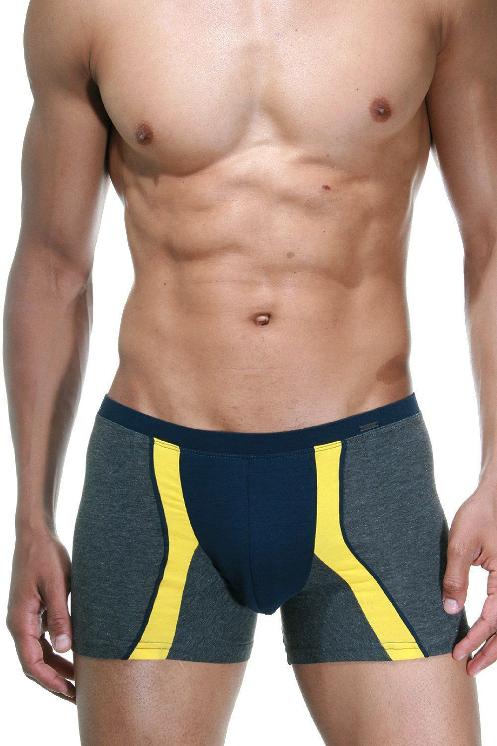 Серо-синие трусы-боксеры со вставками Doreanse Supporters Boxer (Размер: S) (Цвет: серый с синим)