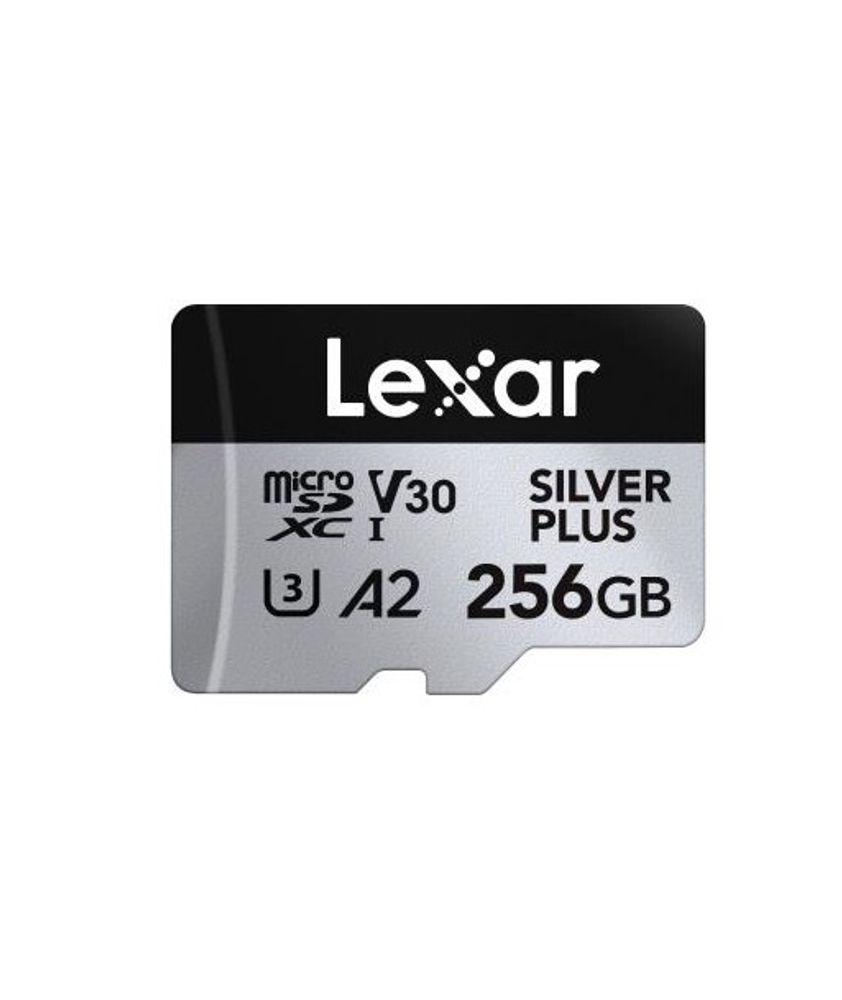 Карта памяти Lexar Professional SILVER PLUS microSDXC 256GB UHS-I U3 V30 C10 A2, R/W 205/150 МБ/с