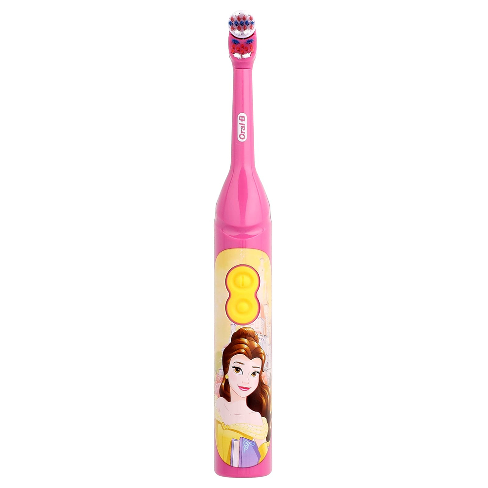 Oral-B, детская зубная щетка на батарейках, мягкая, для детей старше 3 лет, диснеевские принцессы, 1 шт.