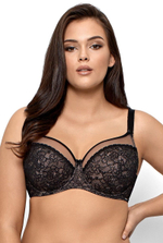 Бюстгальтер Rafaela с мягкими чашками из гипюра (Размер: 80H) (Цвет: черный)