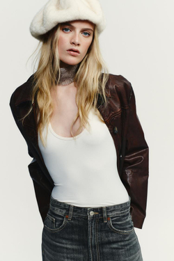 ZARA БЕРЕТ ИЗ ИСКУССТВЕННОГО МЕХА, ЭКРЮ