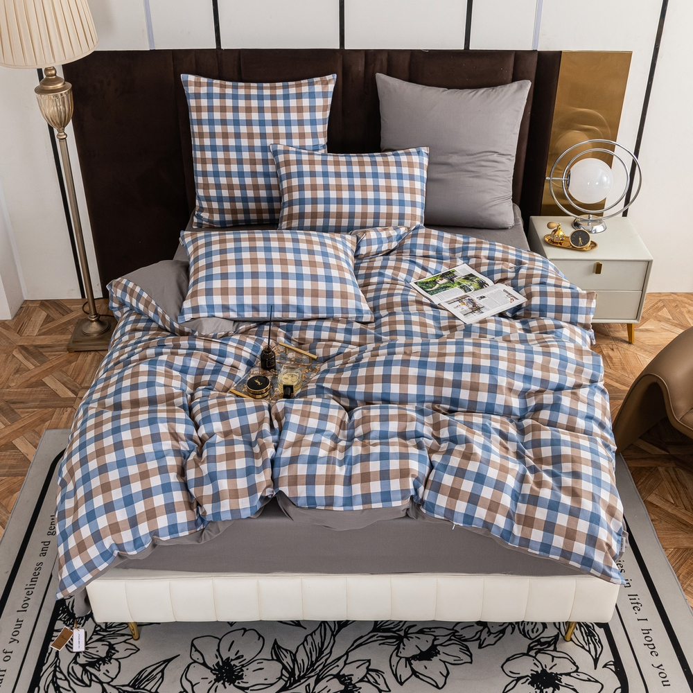 Комплект постельного белья Люкс Сатин 100% хлопок на резинке AR318