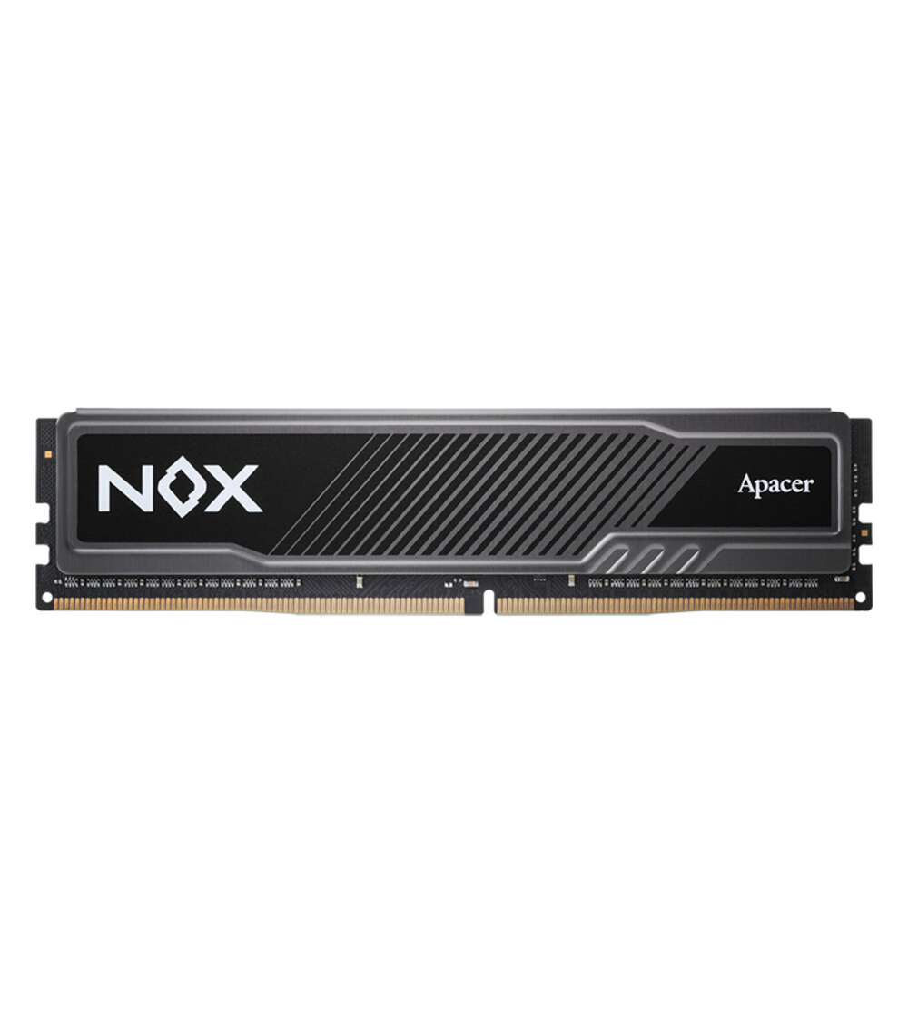 Apacer DDR4 32GB 3200MHz DIMM NOX Black Gaming Memory (PC4-25600) CL16 1.35V Intel XMP 2.0, Heat Sink (Retail) 2048*8 3 years (AH4U32G32C282MBAA-1)