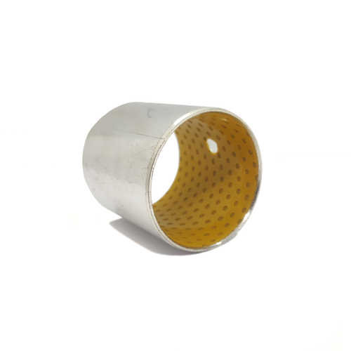 Металлополимерная разрезная свертная втулка 50*55*60 4 шт. хромированная / Скользящий подшипник с POM покрытием / для манипуляторов и спец. техники