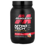 MuscleTech, Nitro-Tech® 100% Whey Gold, клубничный торт, 907 г (2 фунта)