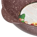 Сотейник алюминий, 26 см, антиприг, Горница, Шоколад, ст261аш