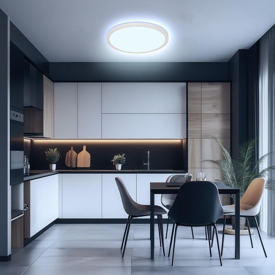 CL738320EL Бейсик Лайн Белый Св-к с пультом LED+RGB 40W