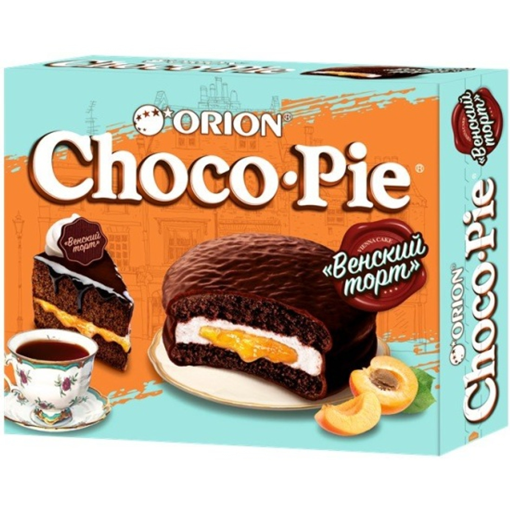 Пирожное Orion Choco Pie Венский торт, 360г