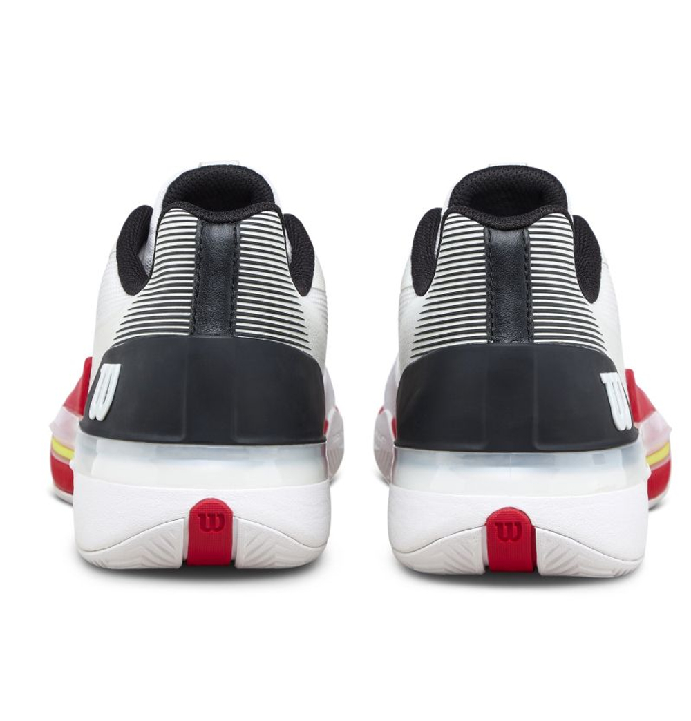 Мужские теннисные кроссовки Wilson Rush Tour 5 - white/black/infrared