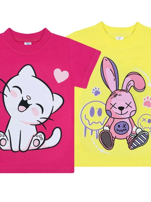 Футболка для садика.девочка.набор 2 шт