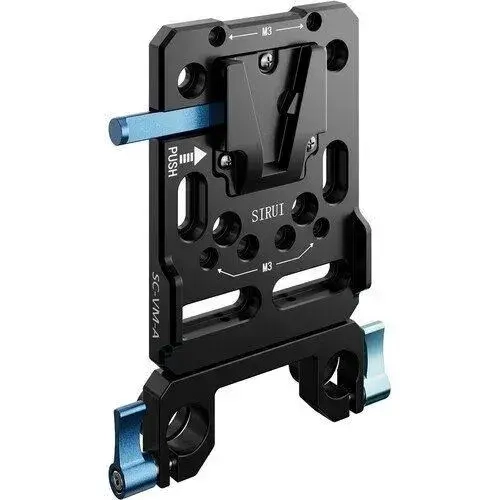 KNOW EASY-Батарейная площадка Sirui V-mount Battery Plate Dual 15mm Rod Clamp