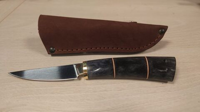 Нож «Мотылек», 95х18, стаб карелка, проставки