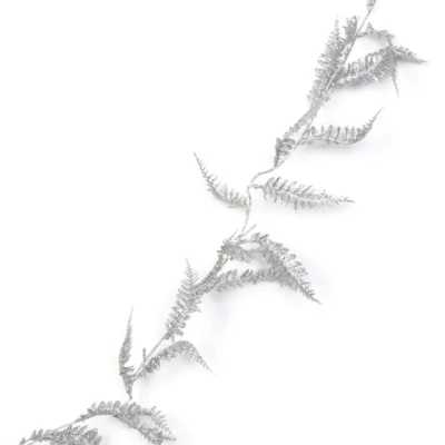 Украшение новогоднее «Сияющий папоротник» 1,80 м, Серебро
