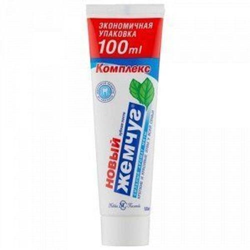 Зубная паста Новый Жемчуг Аромат сильной мяты 100 мл