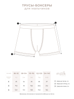 Трусы-боксеры для мальчика Mjölk Сет из 3х штук, Молнии
