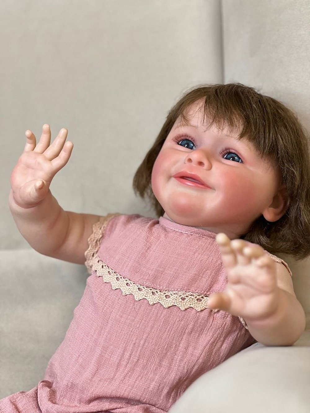 Кукла Реборн мягконабивная 60см в пакете (FA-578)