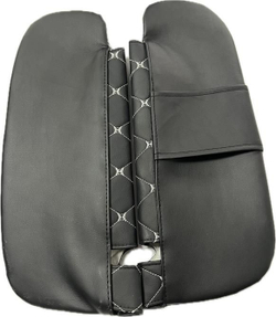 Чехлы на козырьки ЛАДА Гранта, Калина 1-2, Датсун (белая нить Бабочка)