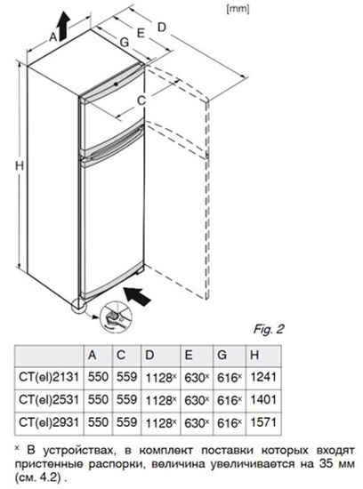 Холодильник Liebherr CT 2531-21 001