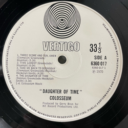 Винтажная виниловая пластинка LP Colosseum Daughter Of Time (Англия 1971)