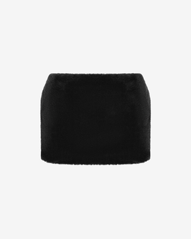 Юбка мини из меха