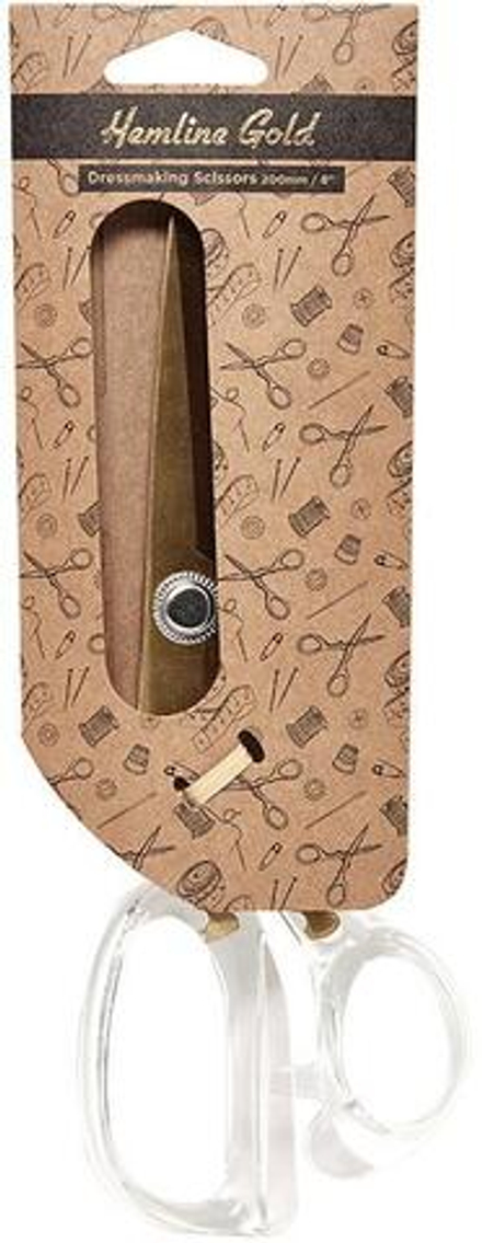 Ножницы портновские, 21 см, ручка прозрачная акриловая