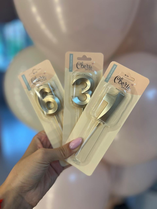 Свеча цифра в торт №3550