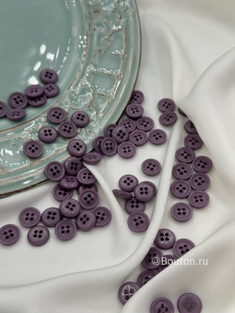 Пуговицы на прокол серо-фиолетовые