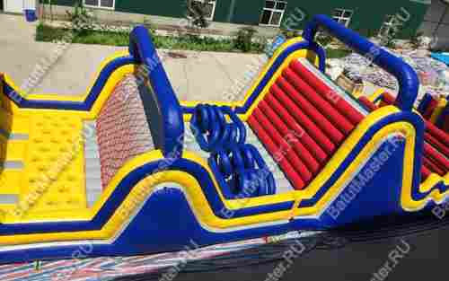 Коммерческая надувная полоса препятствий "Зона экстрима" 15*5*4,5 м