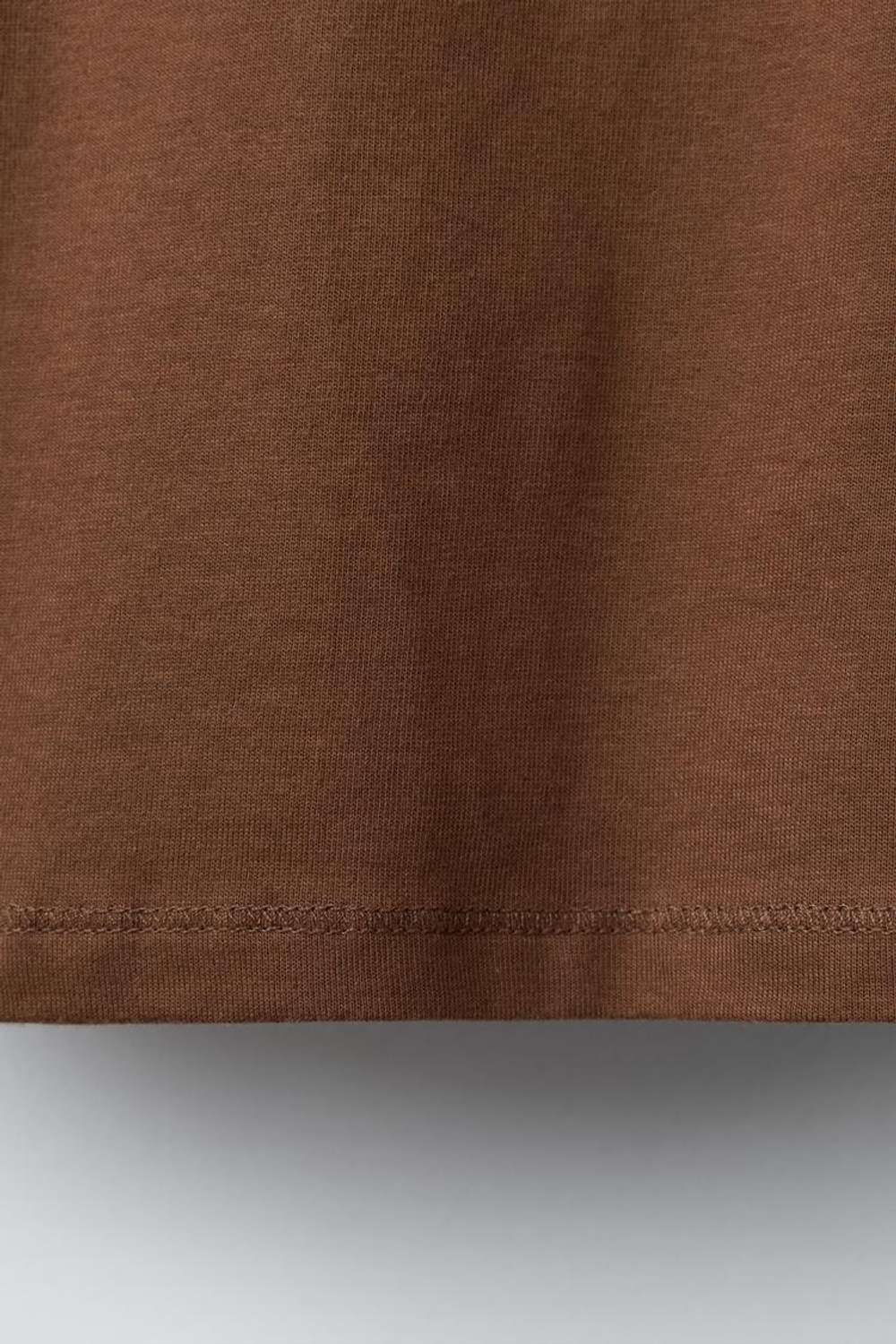 ZARA ЛОНГСЛИВ С РУКАВАМИ РЕГЛАН И ТЕКСТОВЫМ ПРИНТОМ, ЧЕРЕПИЧНЫЙ