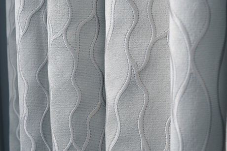 Ткань Портьера Ажур (Mesh) голубой 275x260 Garda Decor