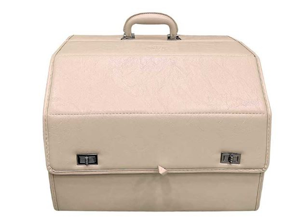 Сумка-Бокс Coolpart MAXIMAL  50х30х30 - BETA Middle бежевый гладкий (металл 2застежки) OB-M-BG