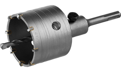 ЗУБР 73 мм, SDS - Plus, 9Т, коронка по бетону с державкой (29211-73)