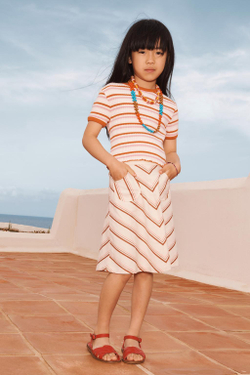 ZARA ЮБКА-МИДИ В ПОЛОСКУ - LIMITED EDITION, ПОЛОСКИ