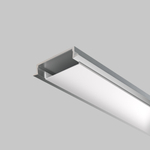 Алюминиевый профиль Maytoni встраиваемый с накладным фланцем 30x6 (Серебро, 2 м), ALM-3006-S-2M 632018