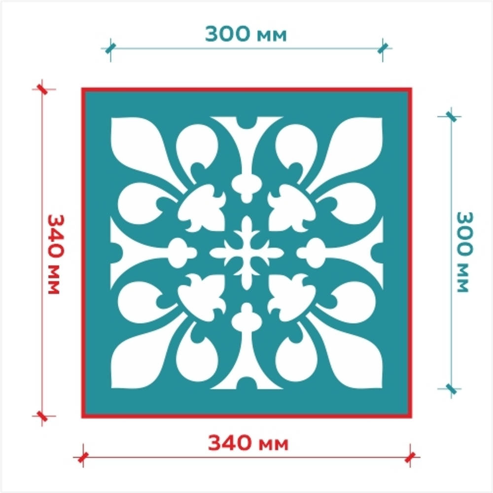 Клеевой трафарет 011