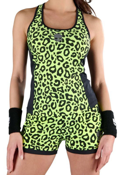 Топ теннисный Hydrogen Panther Tech Tank Top - black/yellow fluo