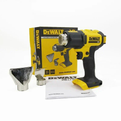 Тепловая пушка DEWALT DCE530, 20 В, литиевая батарея, промышленная электрическая тепловая пушка с регулируемой температурой и двойными насадками